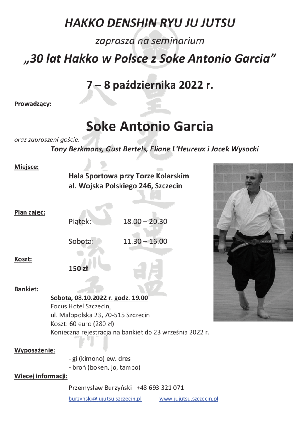Hasko Ryl 30 lat Hakko w Polsce z Soke Antonio Garcia – Okuyama Ryu